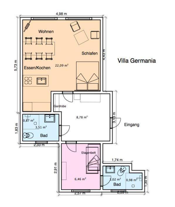 Villa Germania ノルダーナイ エクステリア 写真